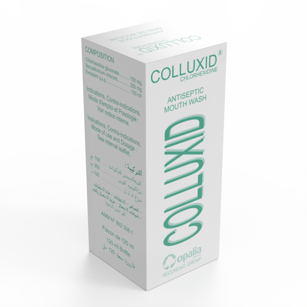 COLLUXID 0.1% Soluté buccal Flacon de 120 ml